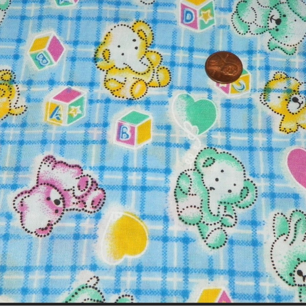 Baby Bears Lightweight Fabric by Yard 36”x43”